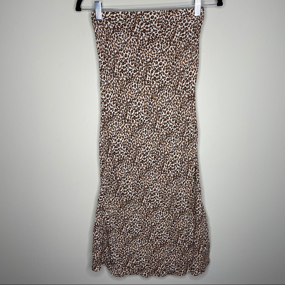 Dance and Marvel Cheetah Flared Maxi Skirt Small